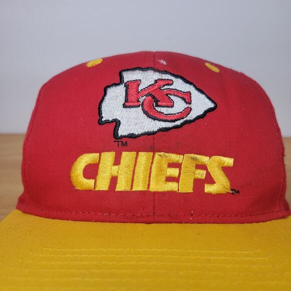 Kansas City Chiefs Montana Hat Cap Snapback 90s NFL Made In China Eastport Retro - Picture 12 of 16